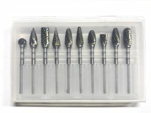 China Double Cut Tungsten Carbide Burr Set High Strength 3*6mm Carbide Grinding Bits on sale