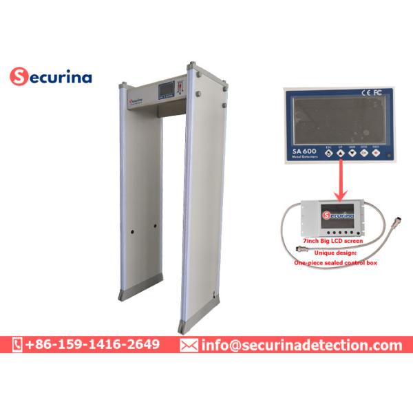 0-299 Sensitivity Door Frame Metal Detector Weatherproof With Audible Visual Alarm