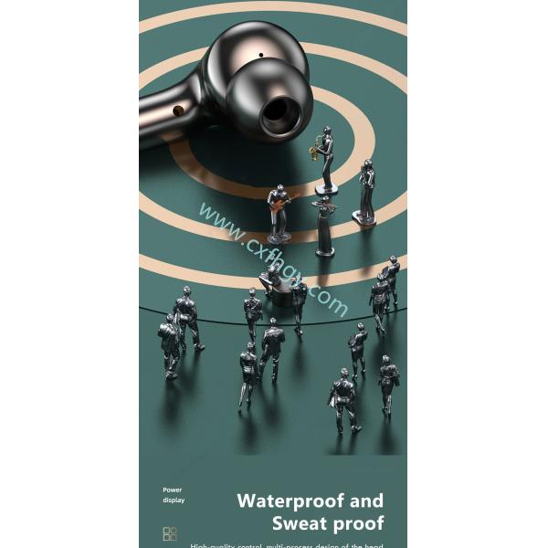 Cxfhgy Wireless Headphone 2000mAh Touch Control TWS Bluetooth 5.1 Earphone 9D Stereo Sports Waterproof Earbuds Headsets