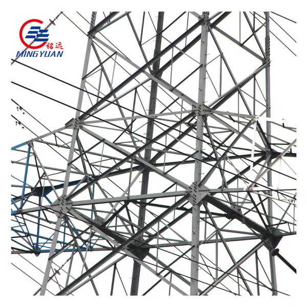 Hot Dip Galvanized Electric Line Tower , 10m Self Support Cell Tower