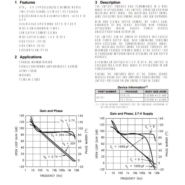 LM7301IM5/NOPB Tvs Diode Smd Ic Opamp Gp 1 Circuit Sot23-5 Lm7301im5/Nopbct-Nd