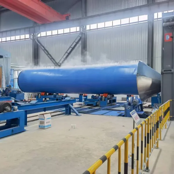 Automatic 3LPE Coating Pipe Production Line with PLC Control and SA2.5 Shot Blasting for Steel Pipe Anti-Corrosion