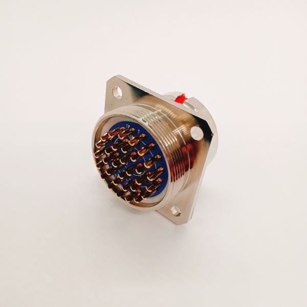 Y3A Series 32 Pin Circular Aviation Connector With Four-Hole Flange Socket Y3A-1832ZJ10