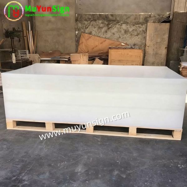 White Solid Acrylic Sheet Pmma Panel Gloss Or Matt Surface PE Film Covering