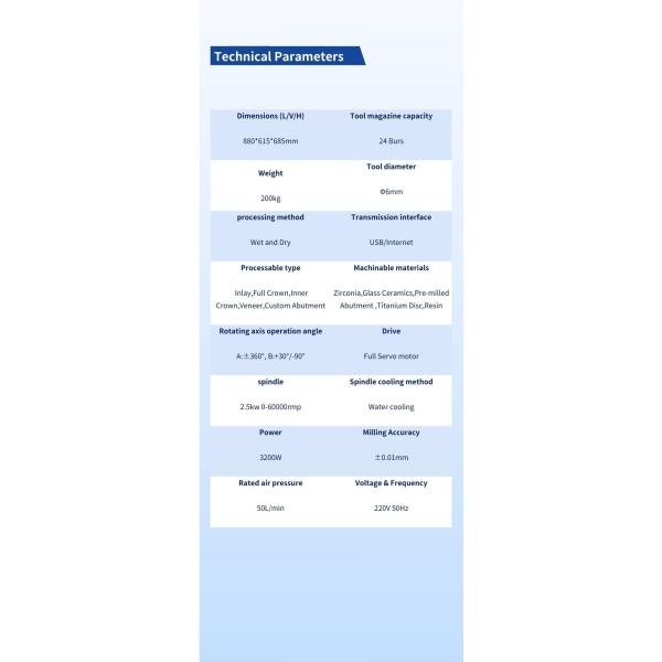 SK-2000 Dual Chamber Dental Milling Machine Zirconia Resins PMMA Pre-milled Titanium Cad Milling Machine Wet and Dry