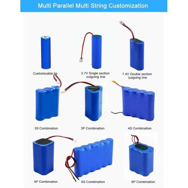 Wide Specification Custom Lithium Battery Pack, Custom Color Shape For Household Electronic Devices