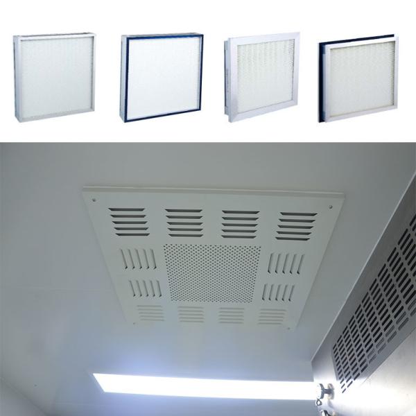 CE Modular Cleanroom Sandwich Panel FFU Fan Filter Unit For Turnkey Cleanroom Project