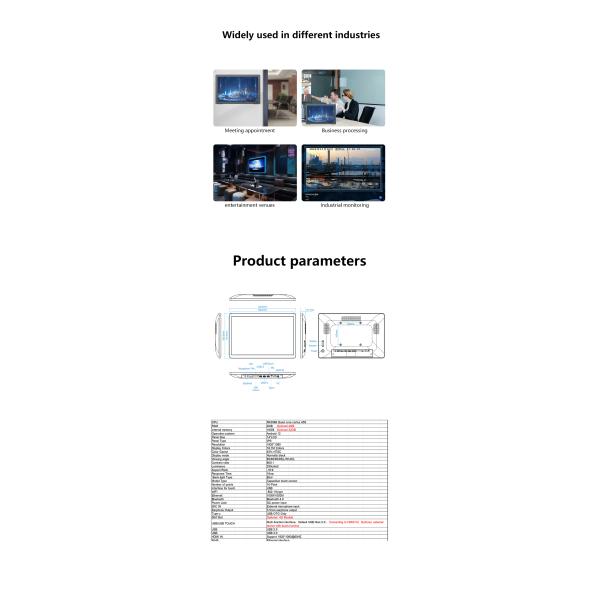 14-inch Android Tablet PC with 4G LTE Connectivity and Quad-Core Processor for Wall Mount and Digital Poster Display