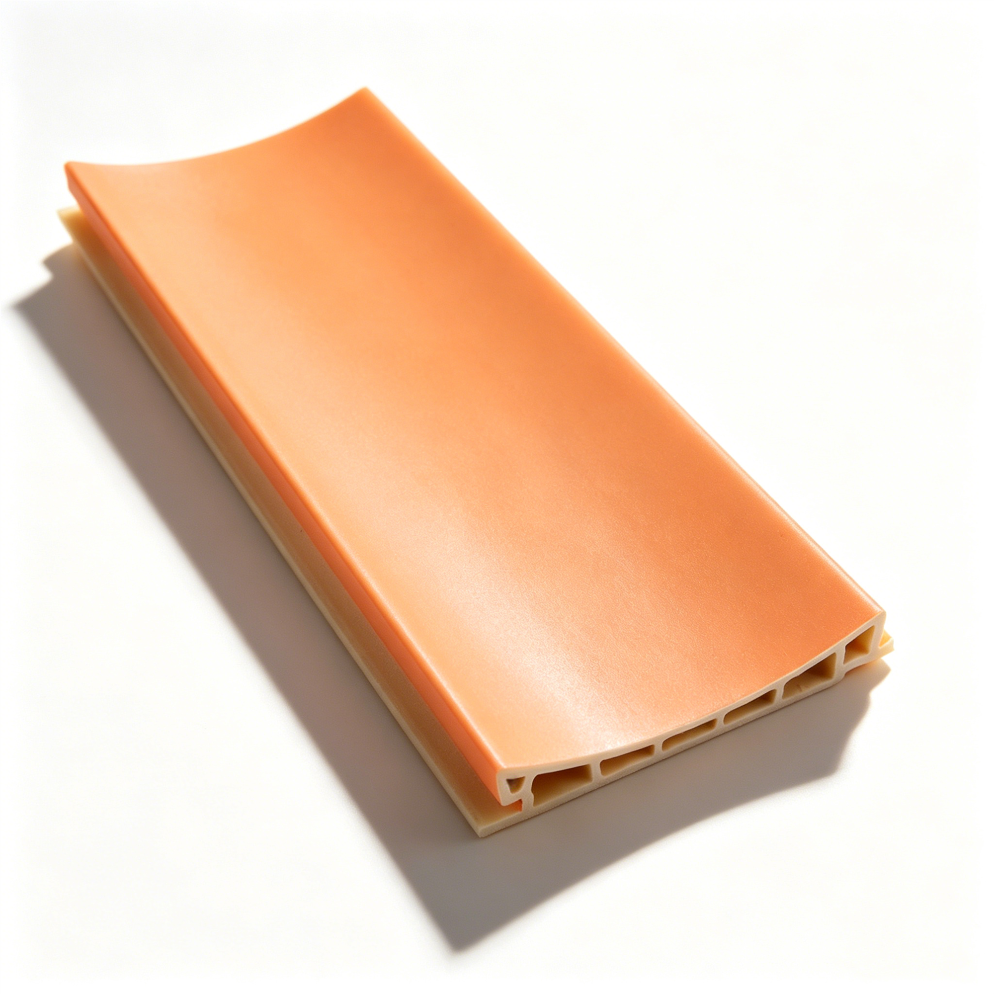 Unique Arc Profile PVC Fluted Wall Panels 70x15mm 3D Wave Grooved Decorative Grille Easy DIY Interior Cladding