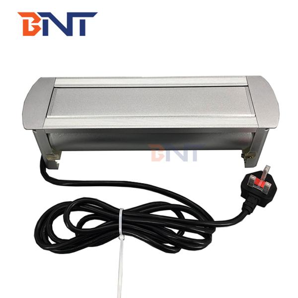 Hidden in desk with usb charger conference table flip up power socket