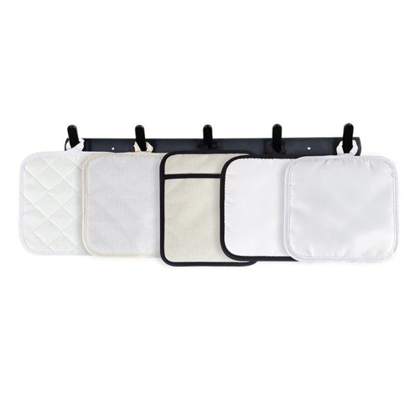 Diy Silicone Heat Resistant Pot Holder With Pocket Linen Sublimation Pot Holder Blanks