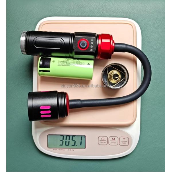 Cross-border Magnetic Working Lamp, Multi-angle Bend, Car Inspection Lamp, USB Charging, White Laser Zoom Flashlight