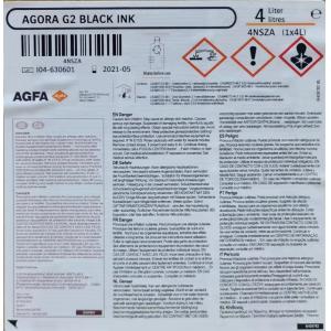 Agfa G2 Single PASS UV Ink 1000ml/Bottle Black Label Printing Ink For Rioch G5