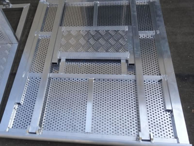 1.22*1*1.22m aluminum crowd control barriers for event mojo barriers