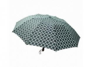 Wholesale 3 Section Folding Auto Open Umbrella , Printed Automatic Open Close Umbrella OEM from china suppliers