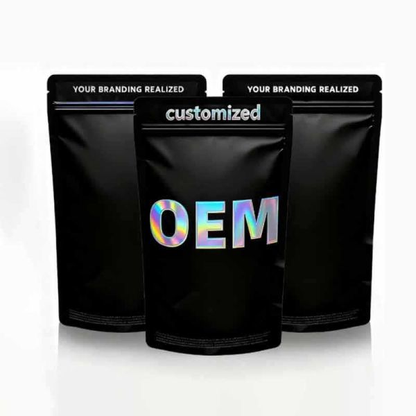 Customizable Stand up Pouch With Window Food Packaging Bag Ziplock Bag