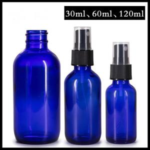 Wholesale Blue Color Glass Spray Bottle 30ml 60ml 120ml For Cosmetic Lotion / Perfume from china suppliers