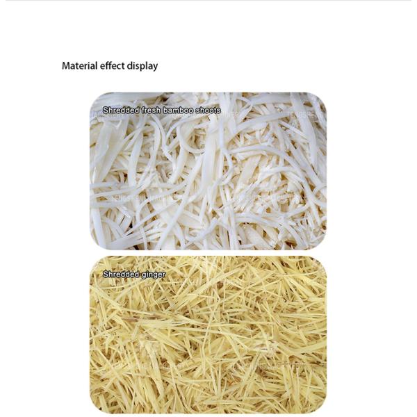 Cafeteria 0.75KW Vegetable Processing Machine Ginger Slicing Equipment