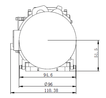 MCT Detector Thermal Security Camera 640x512 Pixel And 15~300mm Continuous Zoom Lens