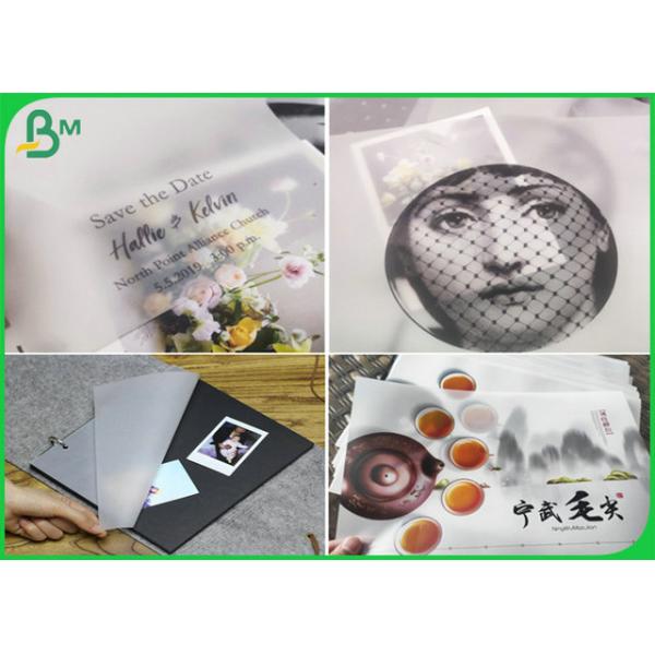 Good Printing 53g 73g 83g Translucent Tracing paper For Gift Box Package white Good Printing 53g 73g Translucent Tracing Paper For Package