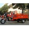 Gasoline 200CC Cargo Tricycle Chinese 3 Wheeler With Double Railings / Side Seats for sale