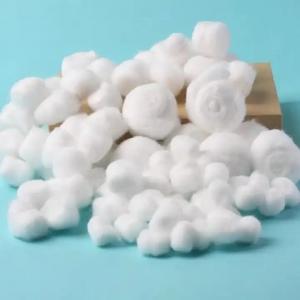 China Sterile Medical Absorbent Cotton Wool Balls 100% Pure 0.3g/0.5g Medical Cotton Ball on sale