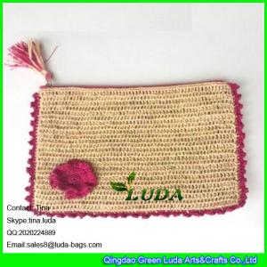 Wholesale LUDA thailand handmade soft straw bag fashion macrame unique straw clutch bag from china suppliers