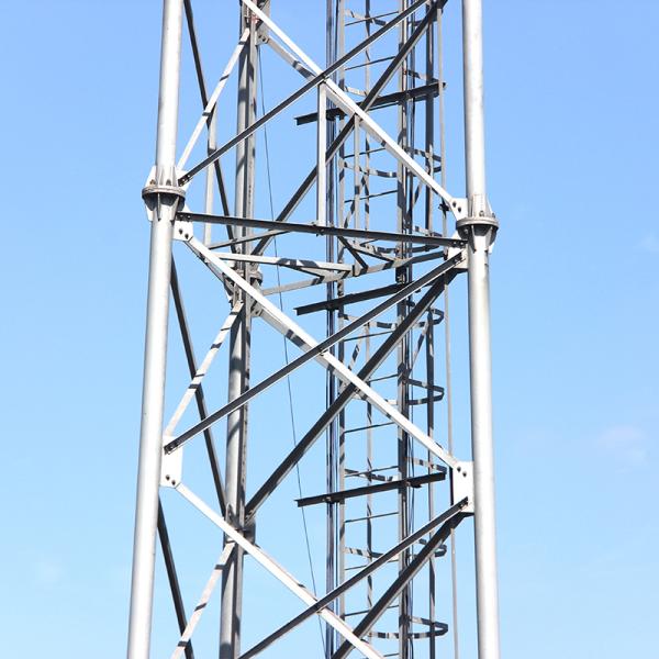 Galvanized Triangular Self Supporting Cell Tower 30m 45m 60m Q355B GSM Transmission Antenna