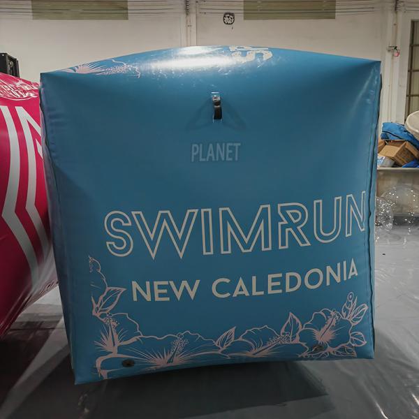 Custom Air Sealed Inflatable Cubic Buoy Inflatable Floating Square Buoy For Water Park Game