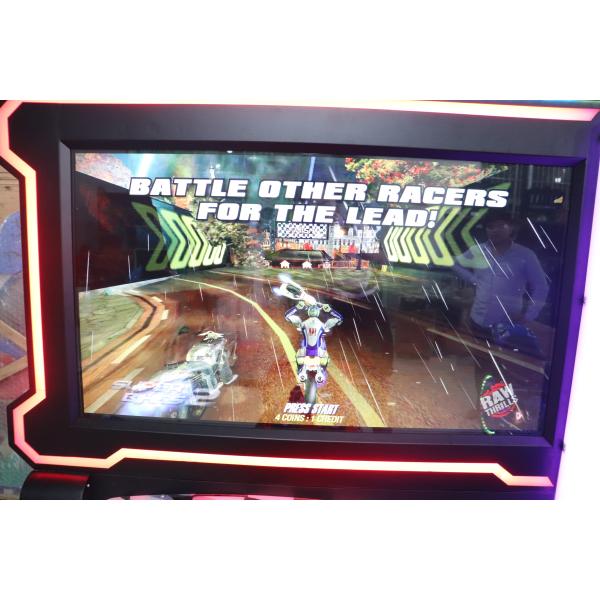 42 " LCD Super Motorbike Arcade Machine , Large Racing Game Simulator Machines