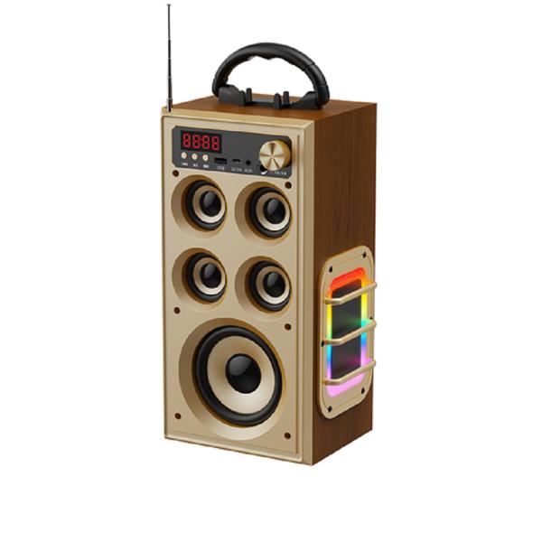 3600mAh Battery Multifunctional Wireless Speaker SNR≥75dB 4-inch 50-magnet Unit And Four 2-inch 40-magnet Units With RGB-lit Bass Diaphragm For Music