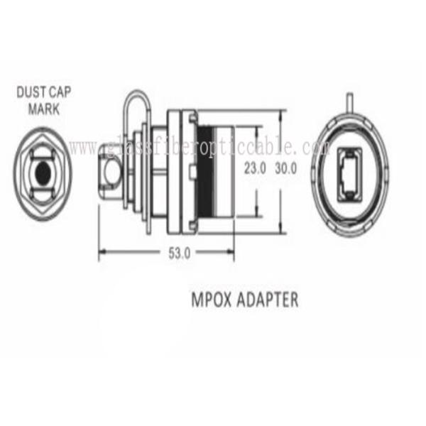 Dustproof Outside Fiber Optic Patch Cables With SC LC MPO Connector Adapter IP67