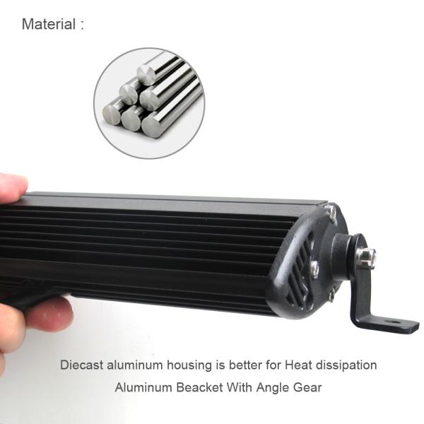 3D 120W 150W 180W 240W Super Slim Single Row Curved Led Light Bar Combo Beams For 4x4 Offroad SUV 4WD ATV Driving Work L