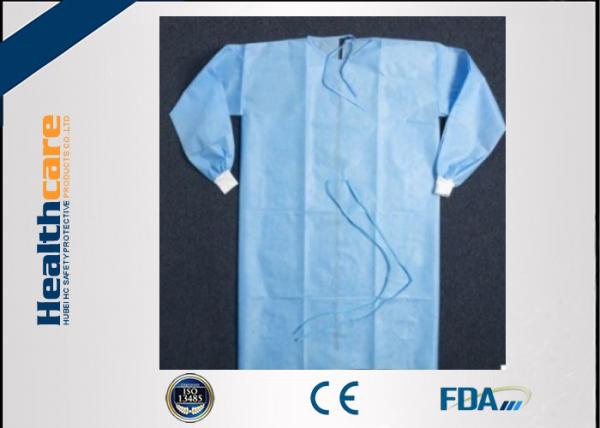 Quality OEM Spunbonded Disposable Surgical Gowns Biodegradable Yellow Sterile for sale