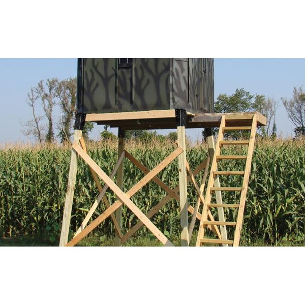Elevator Bracket 4x4 Deer Blind Bracket Deer Tree Stand Outdoor Angle Brackets for Hunting Box Shooting Shacks Platform