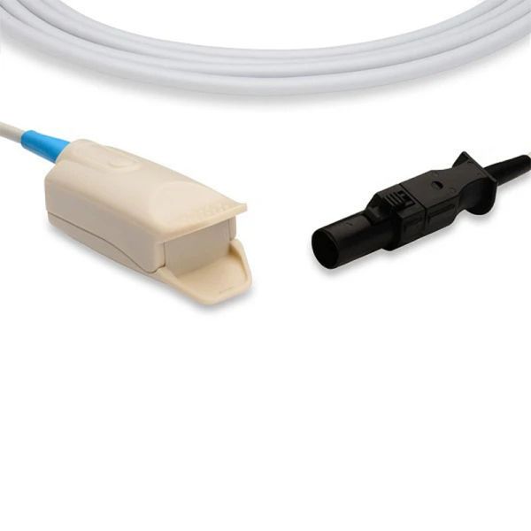Reusable SpO2 Sensor with Round-6 Pin and TPU Material for ECG Cable with 2.4M Cable Length
