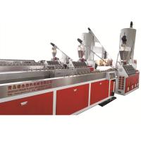 China 200mm Width Double Screw Wpc Profile Extrusion Line for sale