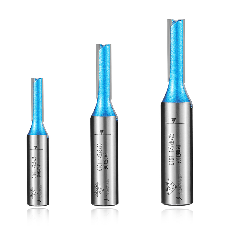 LAMBOSS Double Edge Straight Bit for Woodworking High Precision Router Bit Trimming Milling Cutter