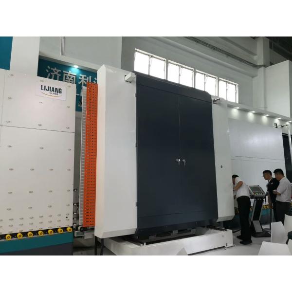 Vertical insulating glass machine vacuum insulated glass lined