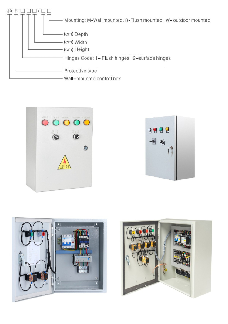 Steel Material Electrical Control Panel Distribution Cabinets LV 220V 400V 63A IP55 50HZ