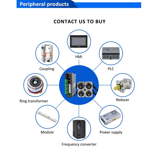 Lichuan 4-Axis DC Closed Loop Stepper Motor Drivers Controller Kit 0.72N.m 2Phase Nema17 DC24V~50V 1.2A 1000PPR