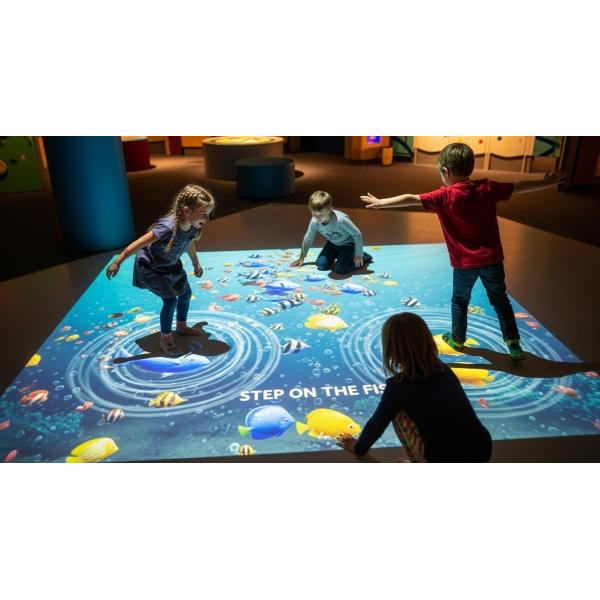 Interactive Floor Projection Game - Stepping