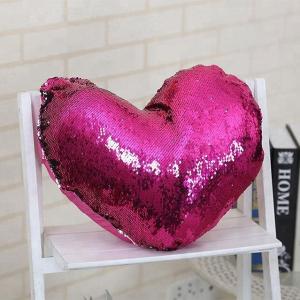 2021 Wholesale Custom Mermaid Sublimation Flip Reversible Heart-Shape Sequin