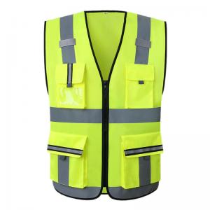 China Red Yellow High Visibility Reflective Safety Vest Coat For Men Kids Children Polo Tshirt on sale