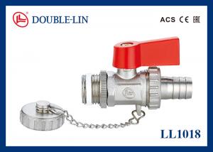 China Brass Drain Ball Valve 90 Degree On / Off Lever Operated on sale