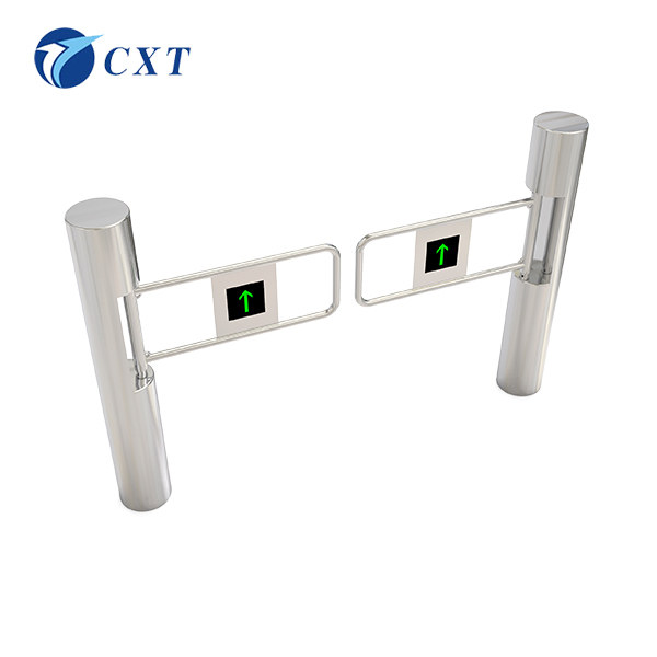 Swing Barrier Gate installation in commercial setting