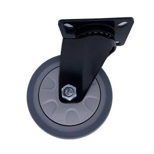 Wholesale 75mm Swivel Plate No Noise TPR Tread Heavy Duty Industrial Caster Wheel from china suppliers