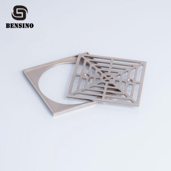 Swimming Pool Gutter Square Brass Floor Drain Strainer 5.4mm Thickness