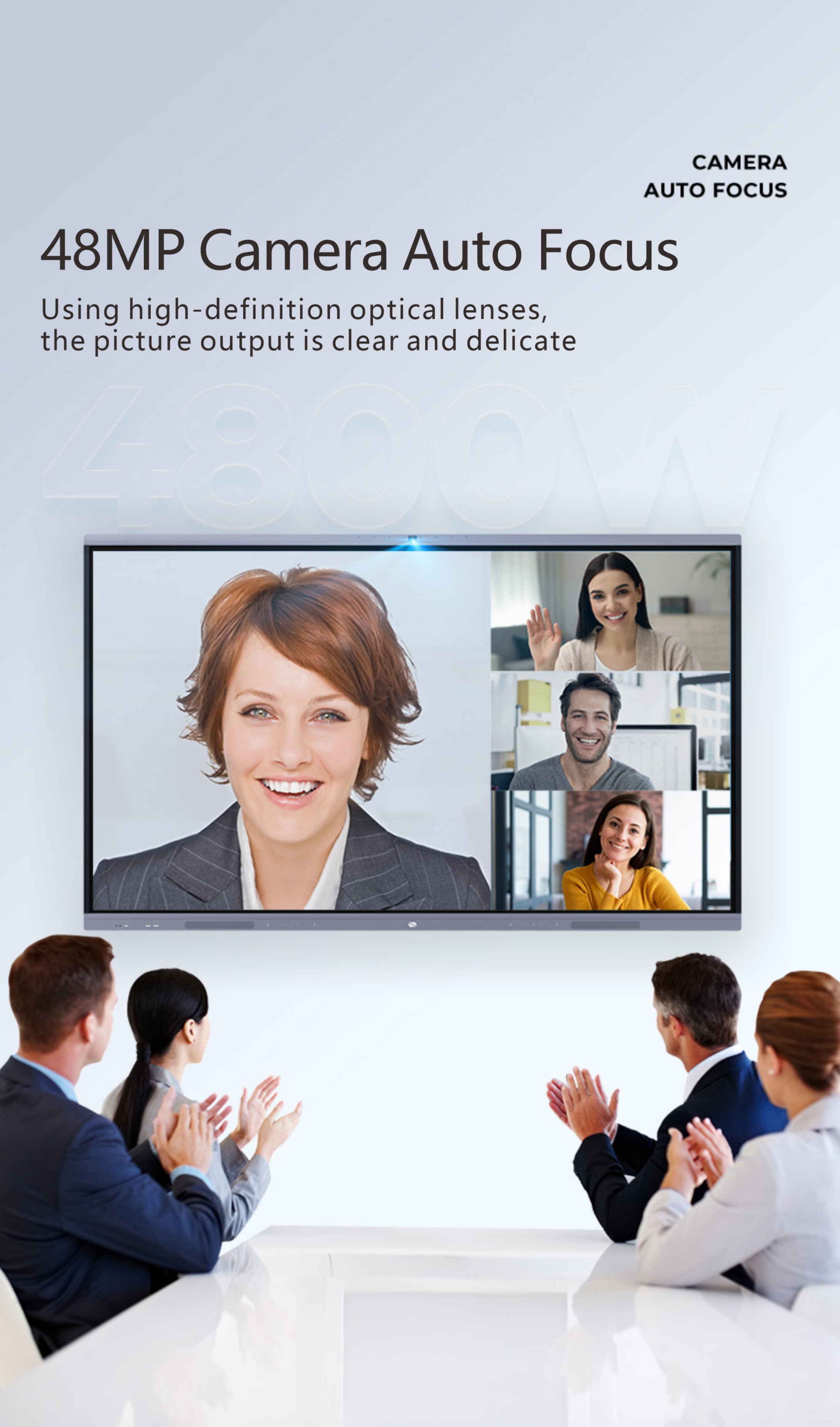 98 Inch Standard Interactive Board Infrared Touch Screen Interactive Whiteboard 4K Zero Bonding Smart