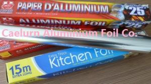 China Width 30cm Food Safe Aluminum Foil , Cooking Paper Foil Silver Color on sale